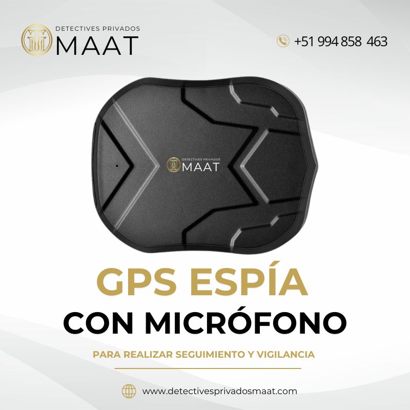 detectives privados en perú - detectives privados maat - gps espia con microfono